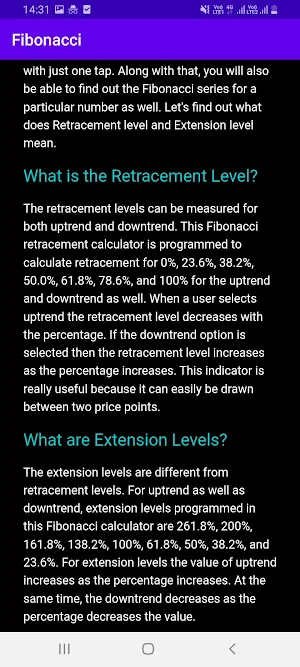 Fibonacci Calculator Screenshot 2