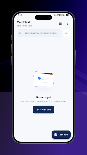 CardNest: CardScan & Organizer Screenshot 1