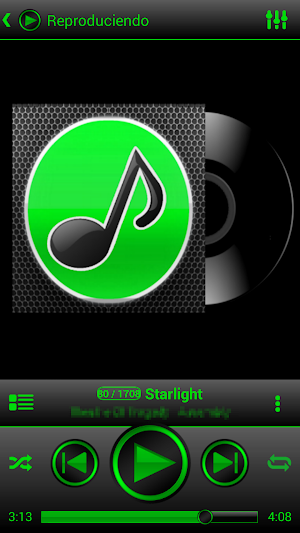SKIN PLAYERPRO V4 GREEN ELEGANT Screenshot 0