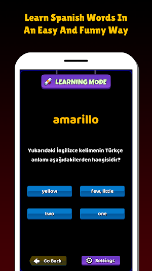 Spanish Vocabulary Game Screenshot 0