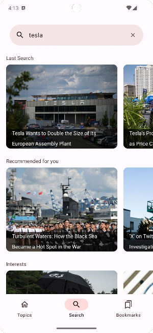 NYT News Sample App Screenshot 3