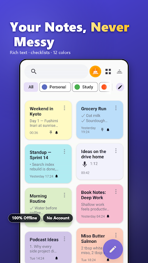 Notes, Notepad & AI Voice Memo Screenshot 0