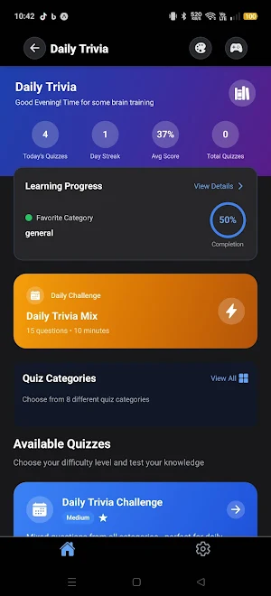 Trivia Test Pro Screenshot 0
