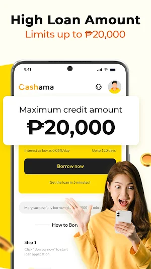 Cashama - Loan up to P20,000 Screenshot 0
