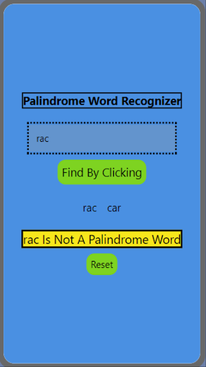 palindrome app by elijah Screenshot 2