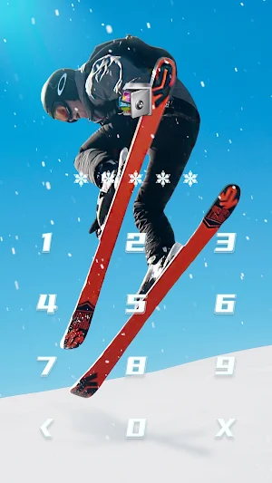 AppLock Live Theme Skiing – Paid Theme Screenshot 1
