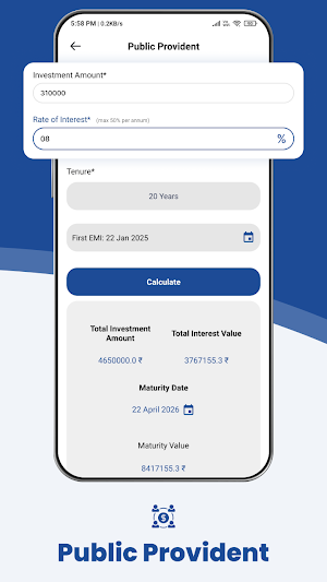 CashLoan - EMI Loan Calculator Screenshot 1