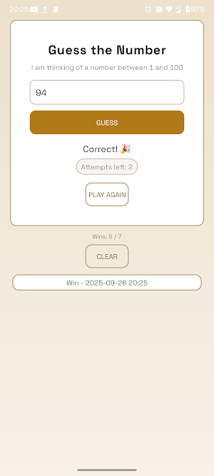 Guess Number Game Screenshot 3