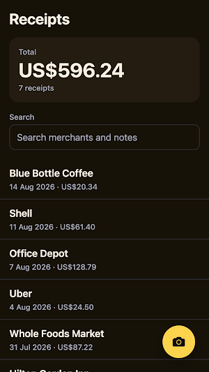 WiseLedger: Receipt Folders Screenshot 0