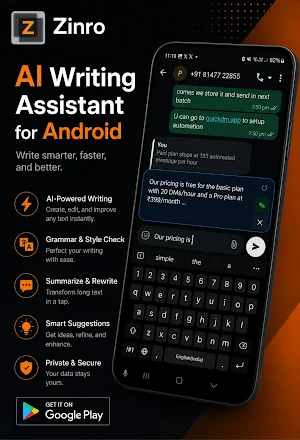 Zinro: AI Reply Assistant Screenshot 0
