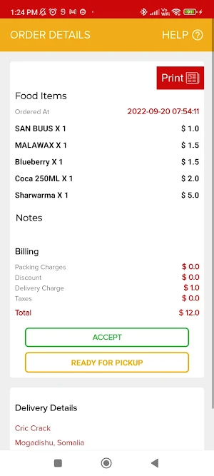 Egaleats Orders Management Screenshot 3