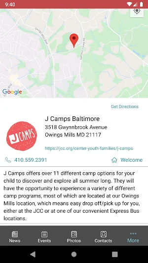 J Camps Baltimore Screenshot 1
