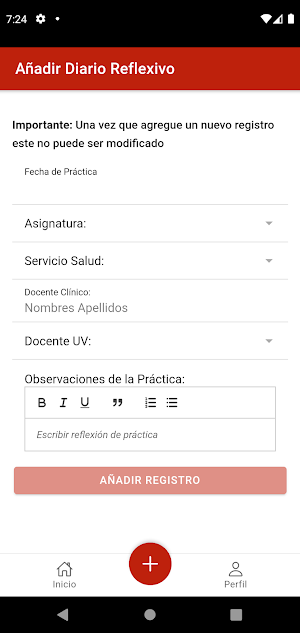 Diarios Reflexivos OyP UV Screenshot 1