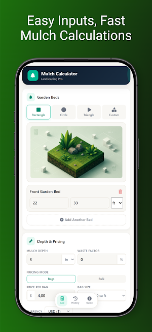 Landscaping Mulch Calculator Screenshot 0
