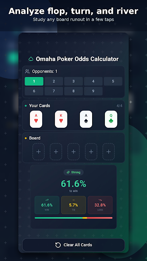 Omaha Poker Odds Calculator Screenshot 2