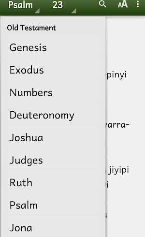 Warlpiri Bible OT portions and Screenshot 2