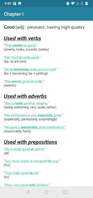 English Vocabulary Screenshot 3