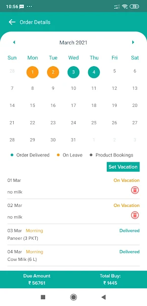 Simple Dairy Customer Screenshot 2