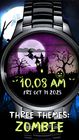Animated Halloween Watch Face Screenshot 1