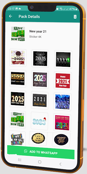 Animated New Year 2025 Sticker Screenshot 3