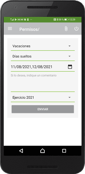 Registro Presencia, Control Ho Screenshot 1