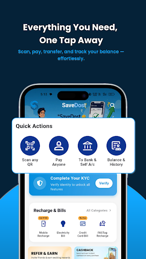 SaveDost : Utility & Recharge Screenshot 0