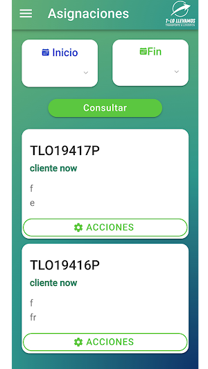 T-lo Llevamos Mensajeros Screenshot 1