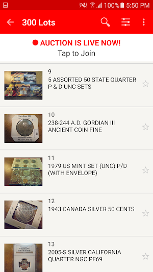 BidALot Coin Auction Screenshot 1