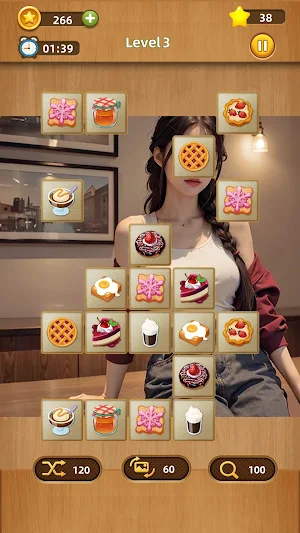 Sexy shisen sho girls: mahjong Screenshot 3