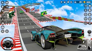 Stunt Car Races: Mega Ramps Screenshot 1