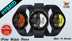 Hybrid Vivid Colors Watch Face Screenshot 1