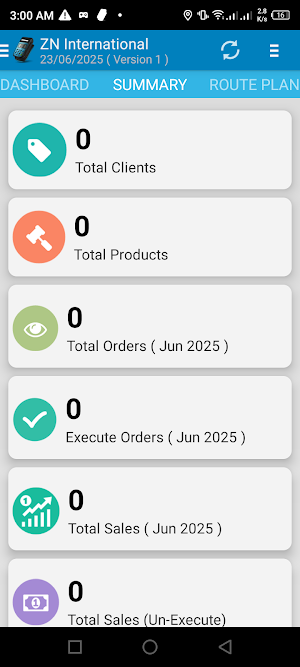 ZN International Order Booking Screenshot 3