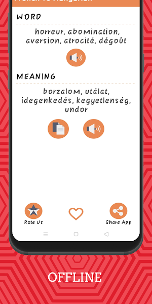 French To Hungarian Dictionary Screenshot 2