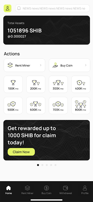 SHIB Cloud Miner Screenshot 0