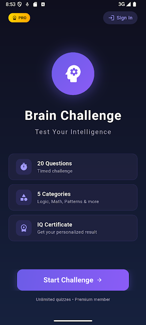 Brain Challenge - IQ Test Screenshot 2