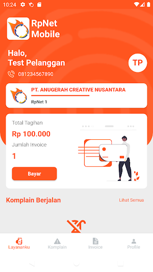 RpNet Mobile Screenshot 1