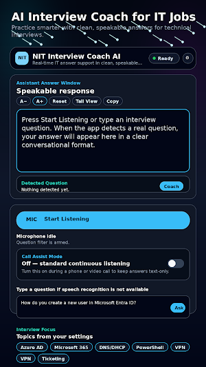 NIT Interview Coach Screenshot 2