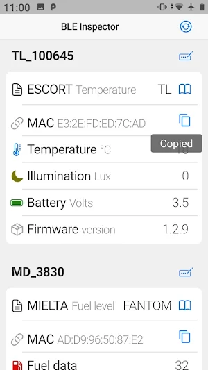 BLE Inspector Screenshot 2