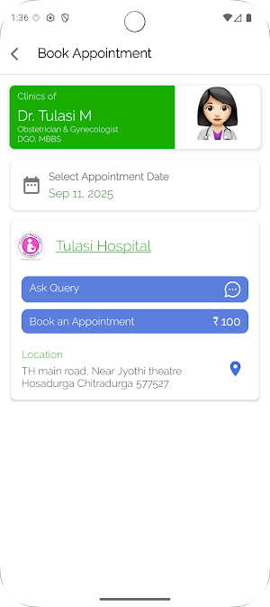 Tulasi Hospital Screenshot 1