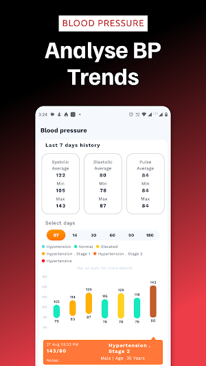 Blood Pressure Monitor Screenshot 3