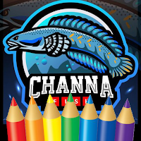 Buku Mewarnai Ikan Channa
