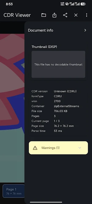 CDR Viewer - view CDR/CDT/CMX Screenshot 3
