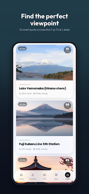 Mount Fuji Today: Live View Screenshot 2