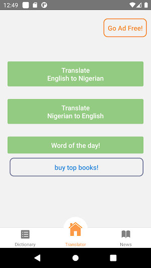 Nigerian English Translator Screenshot 0