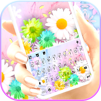 Colorful Sunflowers Keyboard Background