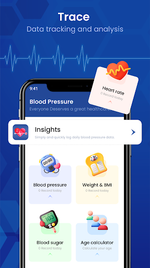 Blood Pressure- BP Sugar:Track Screenshot 1