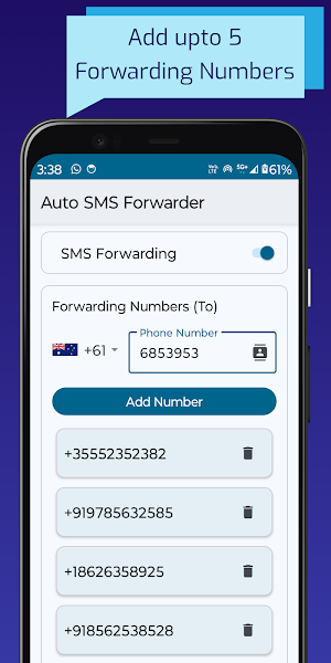 SMS Forwarder: Auto Forwarding Screenshot 1