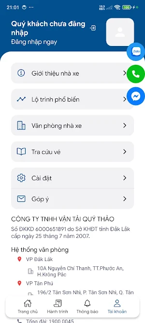 Xe Quý Thảo Đắk Lắk Screenshot 0