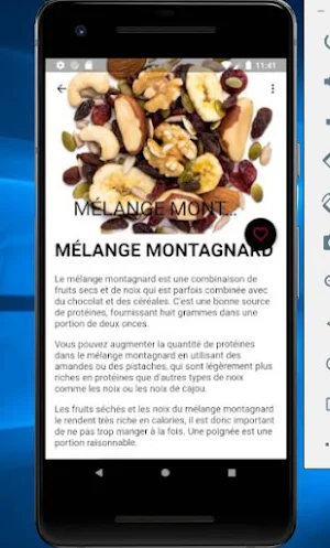 Collations riches en protéines Screenshot 3