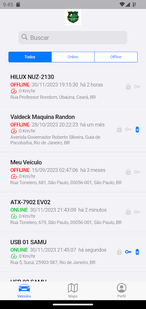 Online Rastreamento Screenshot 0